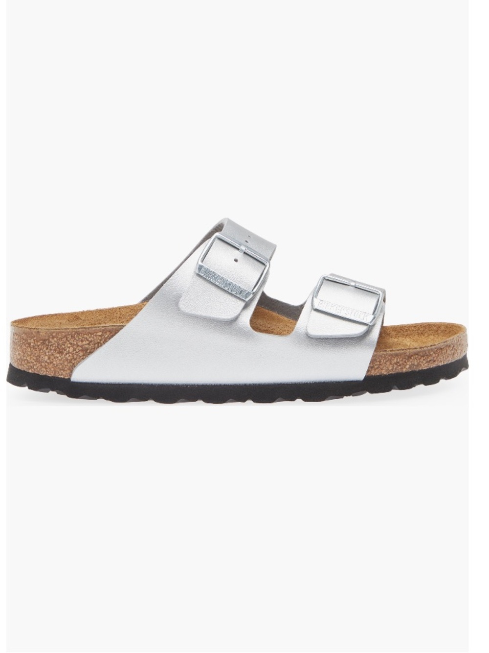 NIB Birkenstock Arizona Sandal, Silver, Women’s 7-7.5 / 38 EU B - Picture 4 of 6